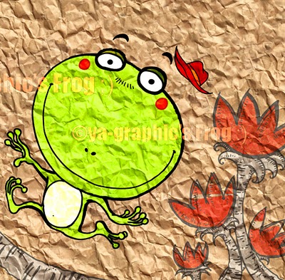 Illustration d'une grenouille (rainette)